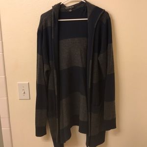 Oversized striped cardigan, 3x forever 21